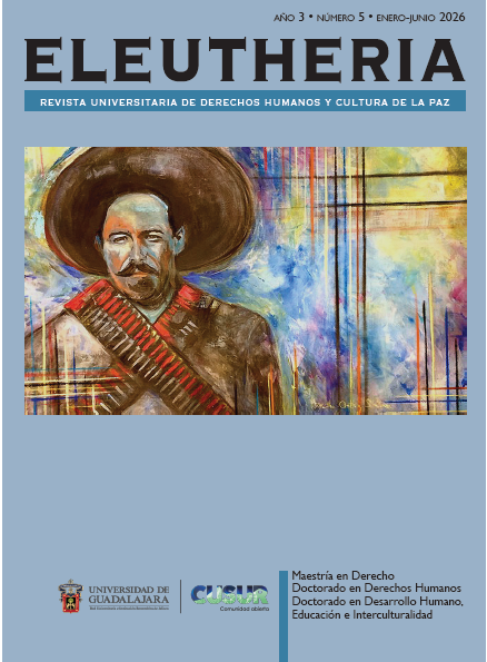 					Ver Núm. 5 (3): Num .5 (3) ELEUTHERIA, Revista Universitaria de Derechos Humanos y Cultura de la Paz
				